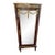 Grand French-Style Display Vitrine – Rich Wood Finish, Mirrored Interior, Glass Shelves & Ornate Gold Leaf Details For Sale