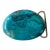 Vintage Solid Turquoise Belt Buckle For Sale