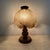 Vintage Brutalist Glass Table Lamp with Oak Wooden Base, 1970s For Sale - Image 13 of 18