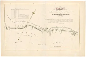 Map of Fort Smith to Santa Fe Route, 1849