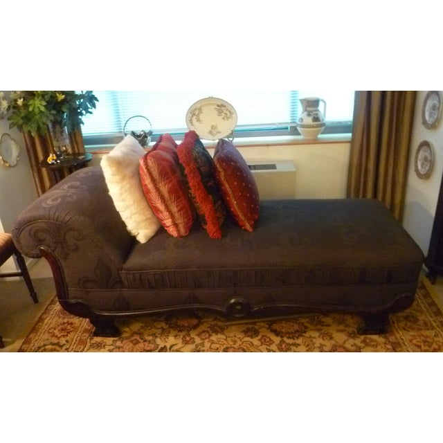 Late 19th Century Victorian Upholstered Chaise Longue Or Fainting