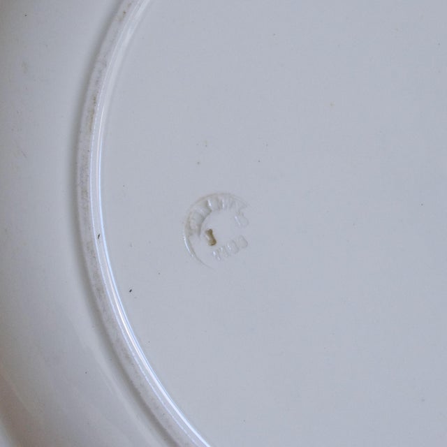 Ceramic Vintage French Round Platter from Longwy, 1870 For Sale - Image 7 of 8