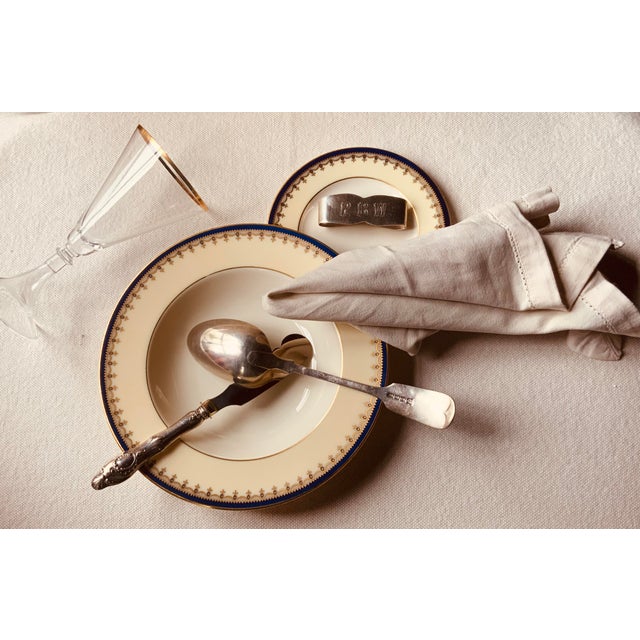 Late 19th Century Atkin Brothers | Silver-Plate Fiddle Pattern Large Pudding Spoons - 2pcs For Sale - Image 6 of 13