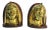 Art Deco Egyptian Revival Brass Bookends - a Pair For Sale