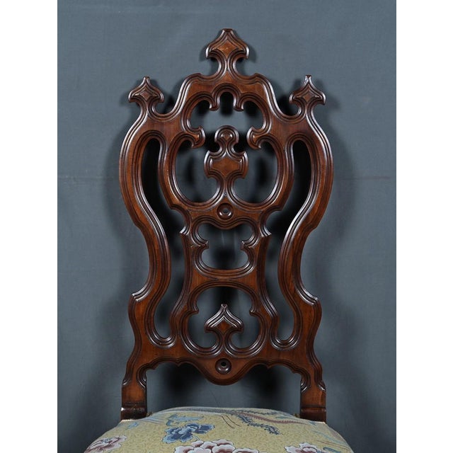 Napoleon III Wet Nurses Chair in Mahogany For Sale - Image 4 of 15