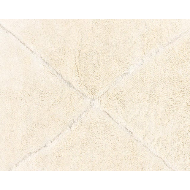 Ivory Hand-Knotted Wool Premium Rug by Azele Studio For Sale - Image 8 of 14