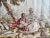 19th-Century Silk Tapestry — Romantic Garden Scene For Sale - Image 4 of 8