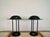 Pair of vintage Post-modern table lamps / desk lamps for sale. They were designed by Robert Sonneman in 1980, and are in...