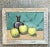 Mid-Century Modern Vintage Boho Original Apples Still Life Oil on Board For Sale - Image 3 of 9