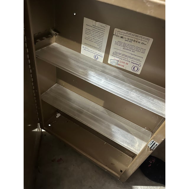 Vintage Wood-Framed Medicine Cabinet For Sale - Image 4 of 11