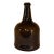 Mid-18th Century Hand Blown Amber Glass Bottle For Sale