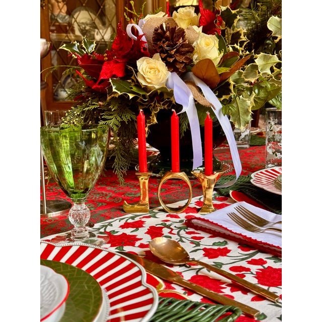 Contemporary Vintage International Silver Company Solid Brass Candle Holder - Set of 3 For Sale - Image 3 of 14