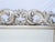 Glass Gilt Rococo Mirror in Silver Carved Frame For Sale - Image 7 of 8