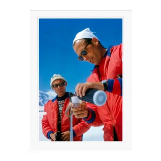 Toni Frissell 'Haute Route Drink Stop' Archival Pigment Print Framed in White For Sale