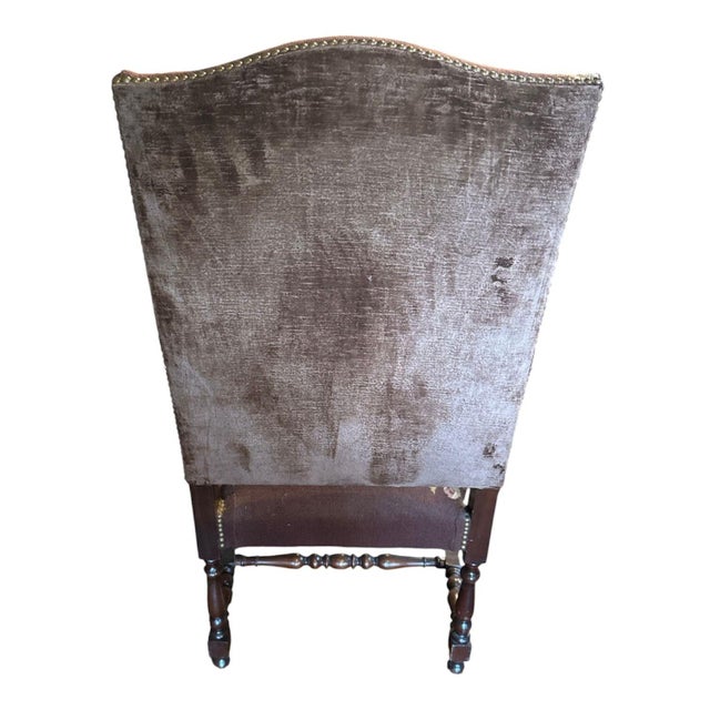 Circa 1880 Continental Arm Chair With Tapestry For Sale - Image 9 of 9