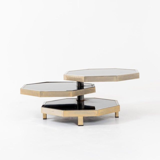 Modern 1970s Octagonal Modernist Coffee Table Attributed to Acerbis For Sale - Image 3 of 6