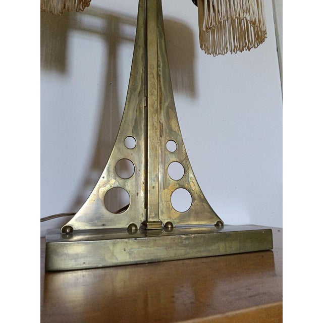 Metal Berlage Table Lamp by Hendrik Petrus, 1890s For Sale - Image 7 of 15