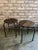 Wood and metal industrial stools, sold separately. If purchased together, these stools are stackable. The stool's wooden...