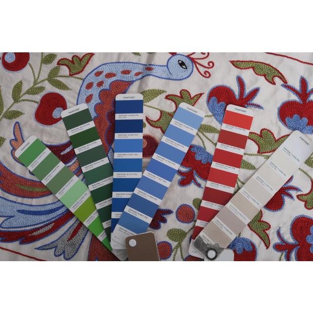 Suzani Embroidered Table Runner For Sale - Image 10 of 11