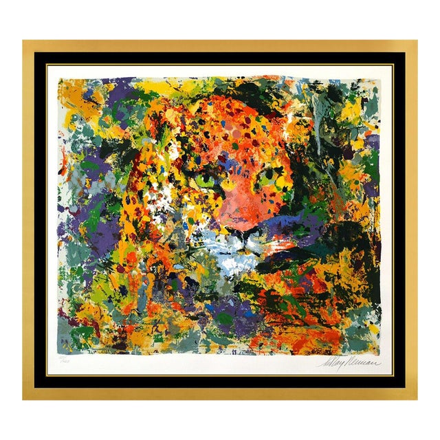 1990s Portrait of a Leopard, LeRoy Neiman For Sale