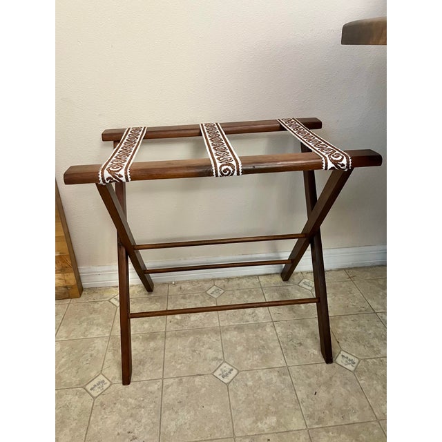 Vintage Folding Luggage Rack For Sale - Image 4 of 8