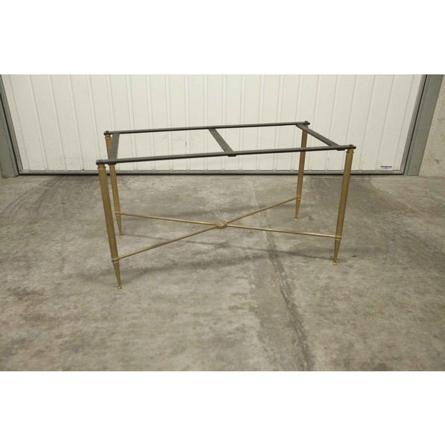 Marble Coffee Table with Brass Base, 1930s For Sale - Image 9 of 18