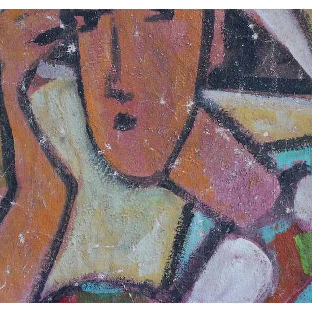 1980s Hidden Portraits X, 1980s, Acrylic on Canvas, Framed For Sale - Image 5 of 13