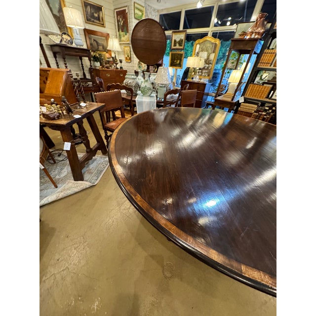 Wood Custom 72" English Dining Table For Sale - Image 7 of 11