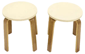 Set of Plywood Stools by Cor Alons for Gouda den Boer, 1950s