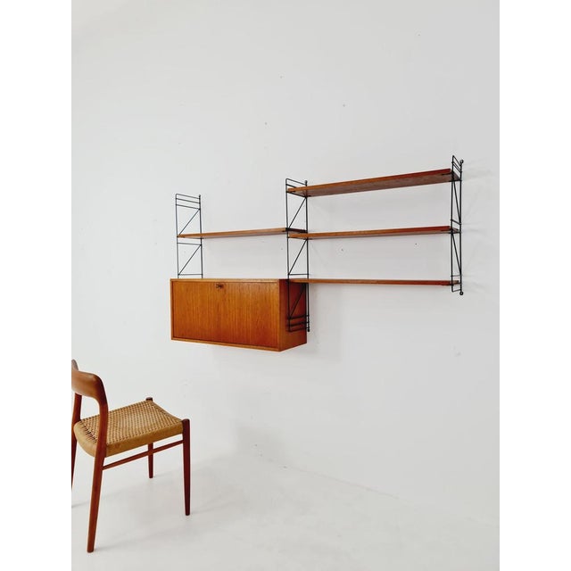 German Teak Shelf System from Erbus, West Germany, 1950s For Sale - Image 11 of 11