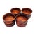 Late 20th Century Mid-Century Hand Turned Solid Cherry Wood Bowl Set — Eight 7" Serving Bowls For Sale - Image 5 of 13