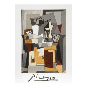 1980s "Nature Morte a la Porte et a la Clef" Lithograph After Pablo Picasso