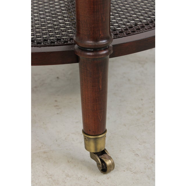 Ethan Allen Freeport Cane Shelf End Table For Sale - Image 13 of 14