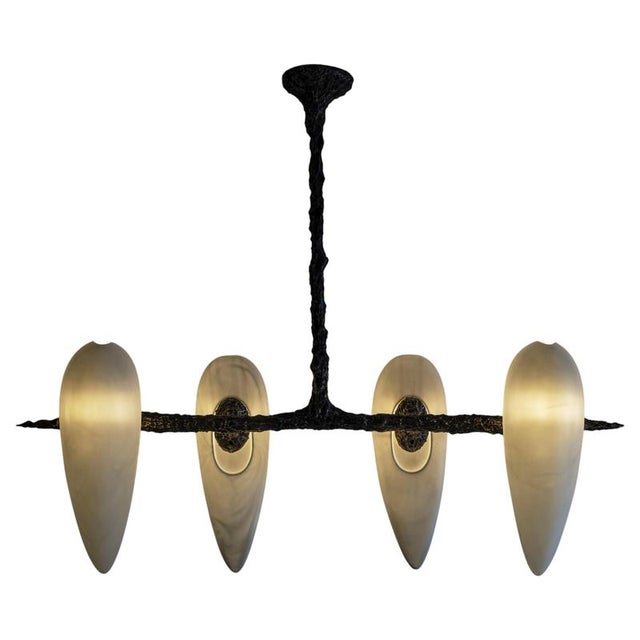 LV-426 Horizontal Pendant in Patinated Cast Bronze by William Guillon For Sale - Image 16 of 16