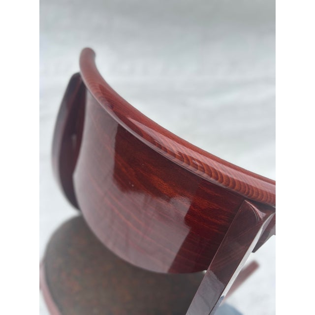 Contemporary Hollywood Recency Style Lacquered Wood Italian Attributed to Pietro Costantini Arm Chair For Sale - Image 10 of 10