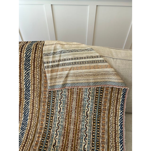 Clarence House "Montague" Epinglé Velvet – 15 Yard Bolt in Brown/Indigo For Sale In Charlotte - Image 6 of 7