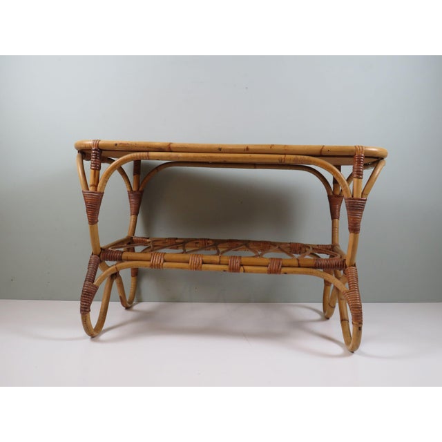 Mid-Century Modern Bamboo Coffee Table by Rohé Noordwolde, 1960s For Sale - Image 3 of 12