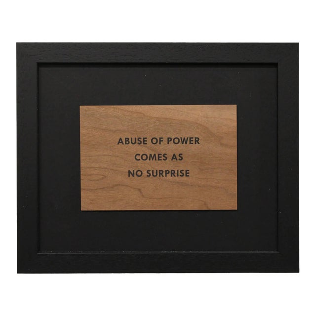 Jenny Holzer, Truism 'Abuse of Power Comes as No Surprise', 1994 For Sale