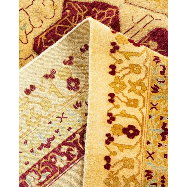 Mogul, One-of-a-Kind Hand-Knotted Area Rug in Ivory, 12' 3" x 17' 10" For Sale In New York - Image 6 of 8