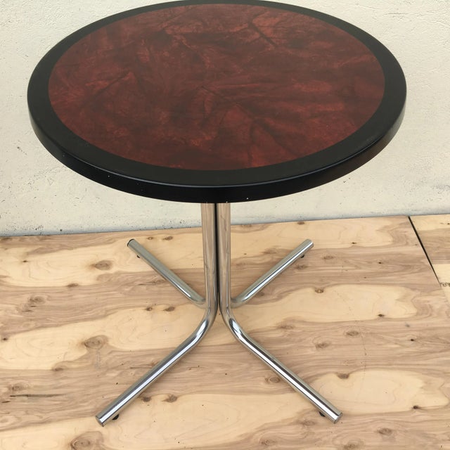 French table for garden Round SM producer of 'laminate' worktops. SM France Rochefort is over 50 years of experience in...