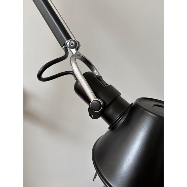 Mid-Century Modern A Pair of Wall Mounted Artemide Tolomeo Swing Lamps in Black (2) For Sale - Image 3 of 8