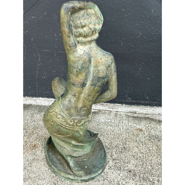 1920s Pair of Art Deco Bronze Figural Sculptures. For Sale - Image 5 of 6