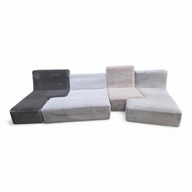 Ligne Roset “Confluences” by Philippe Nigro – 6-Piece Modular Sectional Newly Reupholstered For Sale - Image 9 of 12