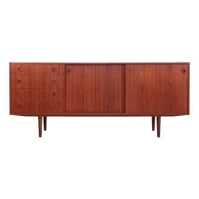 Vintage Danish Sideboard in Teak, 1960s For Sale