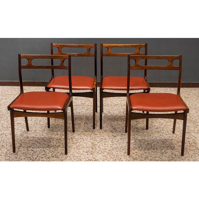 Dining Chairs by Johannes Andersen for Uldum Møbelfabrik, Denmark, 1960s, Set of 4 For Sale - Image 11 of 11