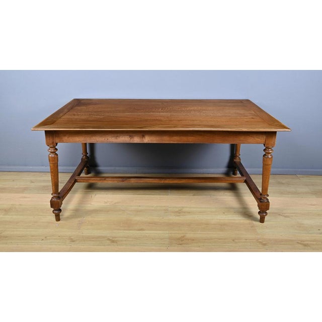 Traditional Walnut Table, 1900s For Sale - Image 3 of 12