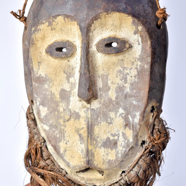 African Early 20th Century Lega Bearded Mask For Sale - Image 3 of 12