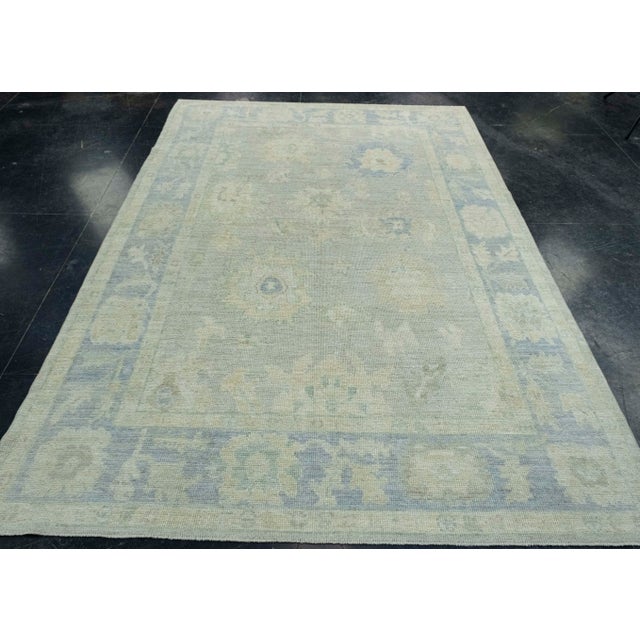 Turkish Oushak Rug 6'1" x 9' #18650 Explore a curated collection of hallway runners, wool rugs, and handmade masterpieces...