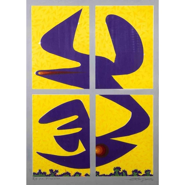 Leo Guida, Window, Lithograph, 1970s For Sale - Image 4 of 4