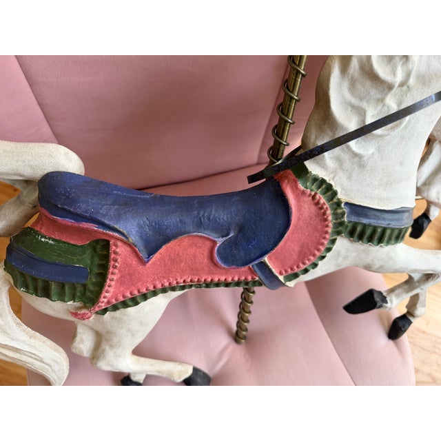 Mid-Century Modern Rare Vintage Curtis Jeré Carousel Horses Metal Wall Sculpture. For Sale - Image 3 of 5